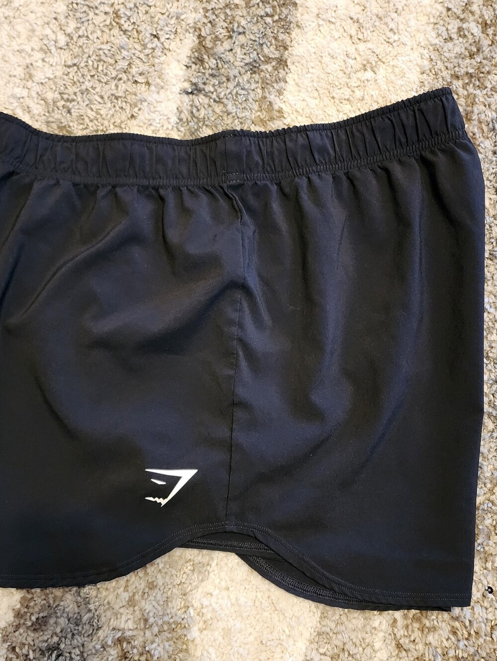 Gymshark Black Women's Athletic Running Shorts. No Pockets